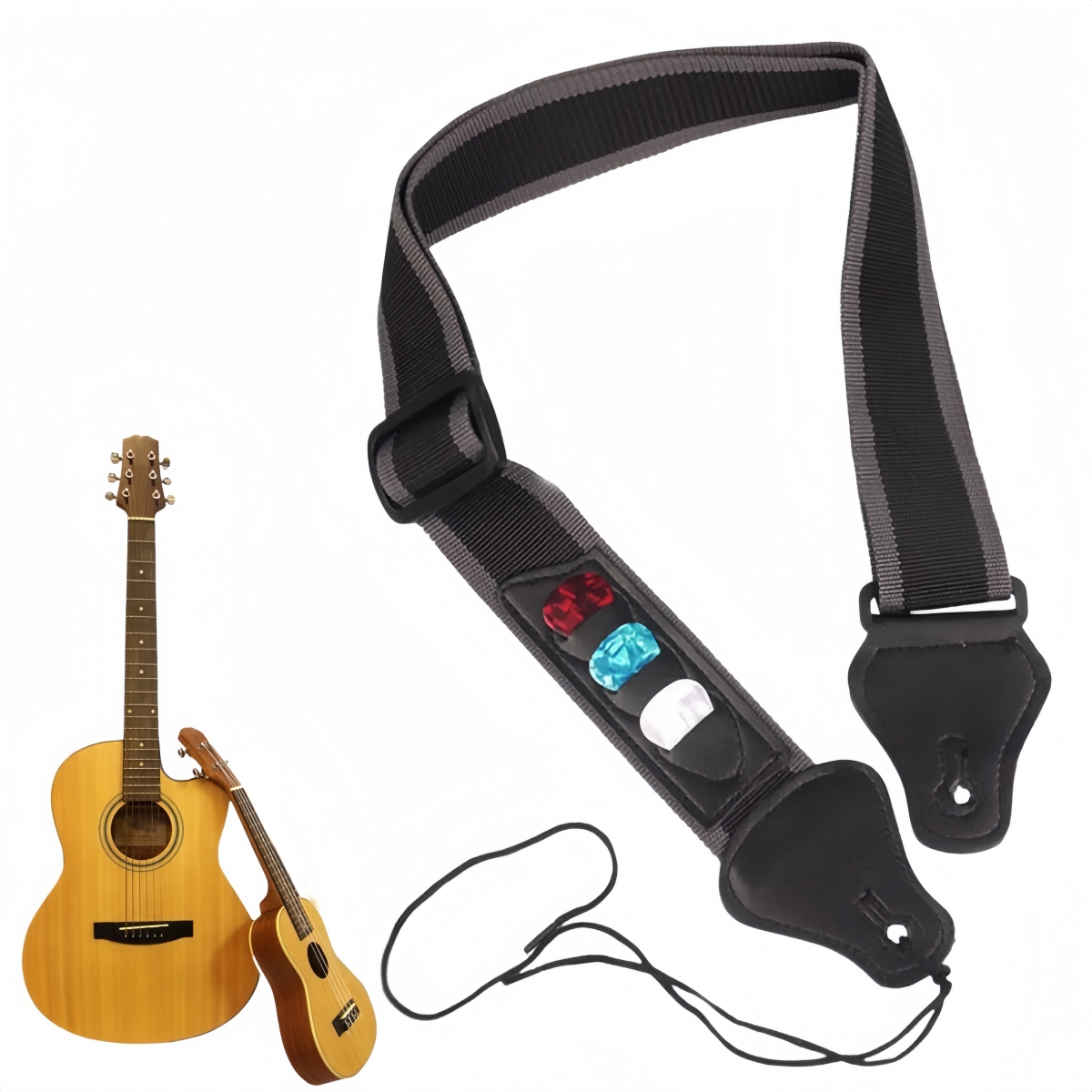 Miwayer PU Leather Guitar Stra - Musical Instrument Band ulasan dan harga