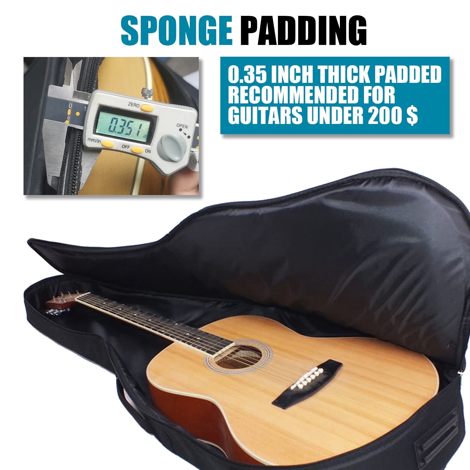 Acoustic Guitar Gig Bag 41 Inc - Musical Instrument Band ulasan dan harga