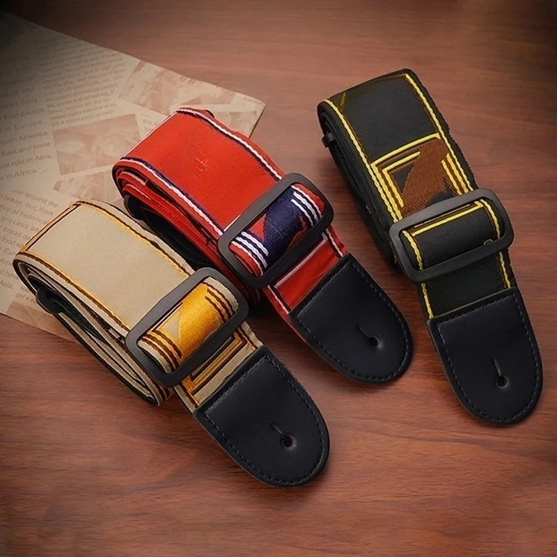 1pc Embroidery Guitar Strap Le - Musical Instrument Band ulasan dan harga