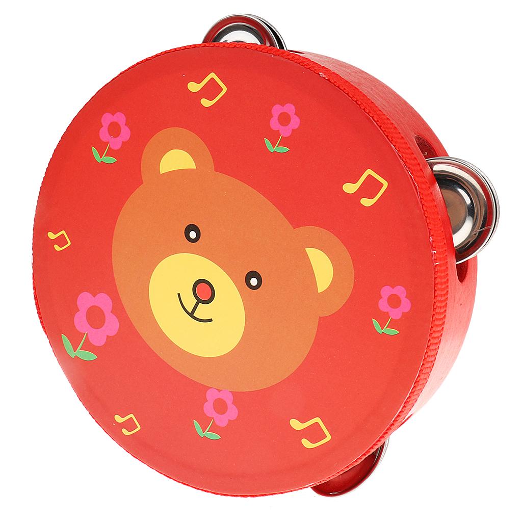 Hand Bell Wooden Tambourine Pe - Tambourine Hand Drum ulasan dan harga