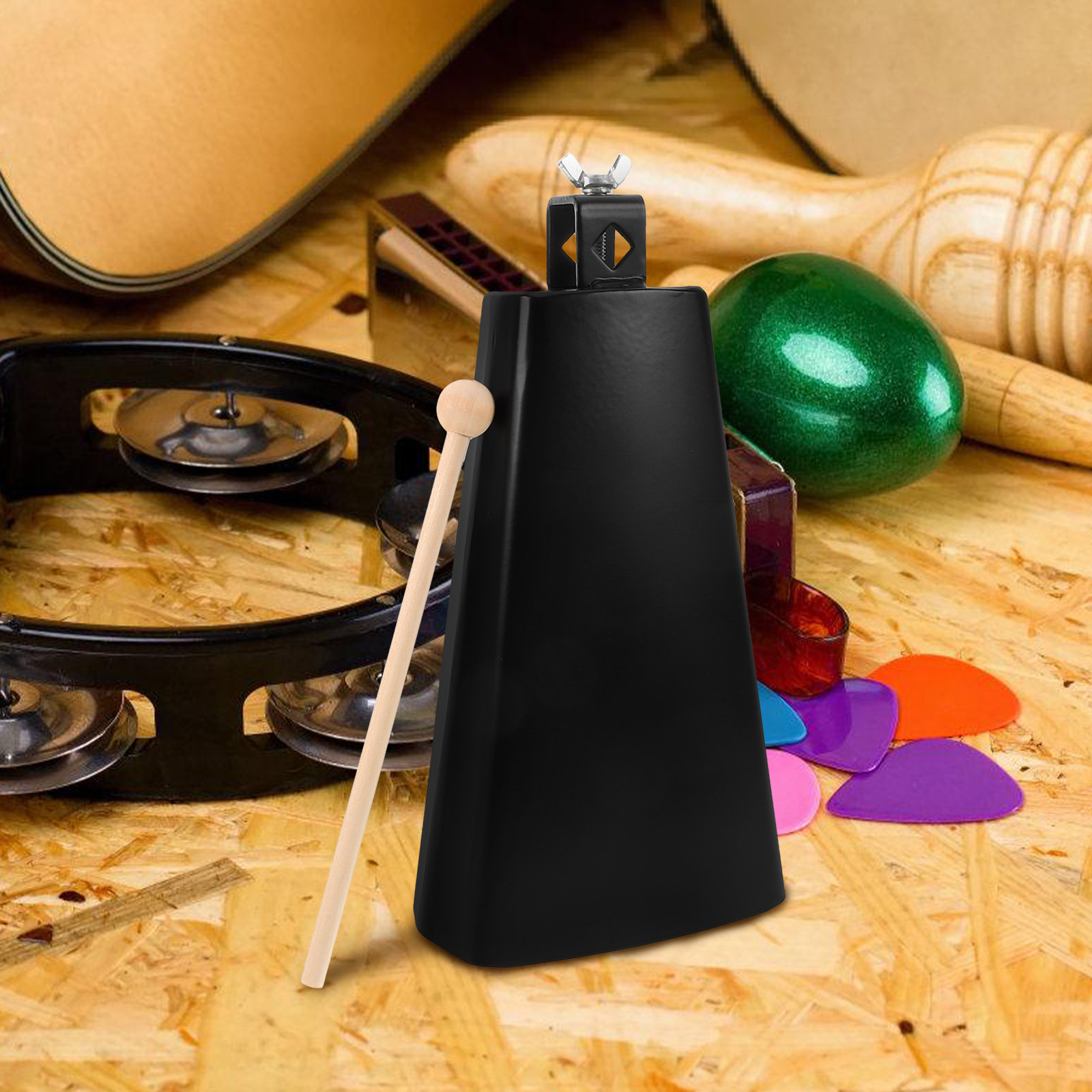 1Set Metal Cowbell Instrument  - Musical Instrument Band ulasan dan harga