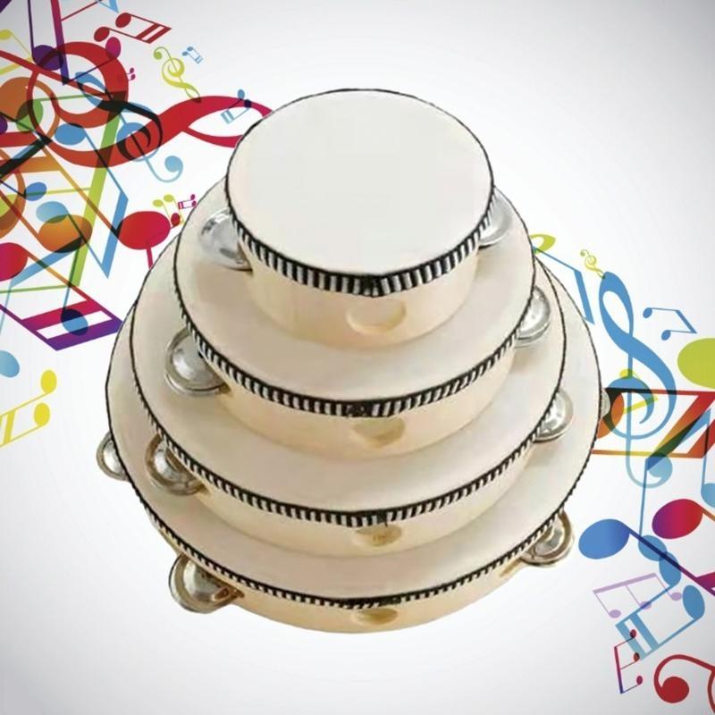 Tambourines with Metal Bells D - Tambourine Hand Drum ulasan dan harga