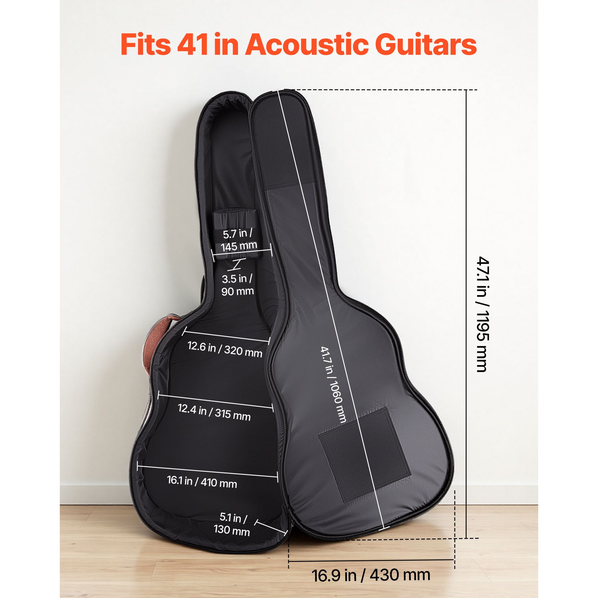 Acoustic Guitar Hard Case, 47. - Musical Instrument Band ulasan dan harga