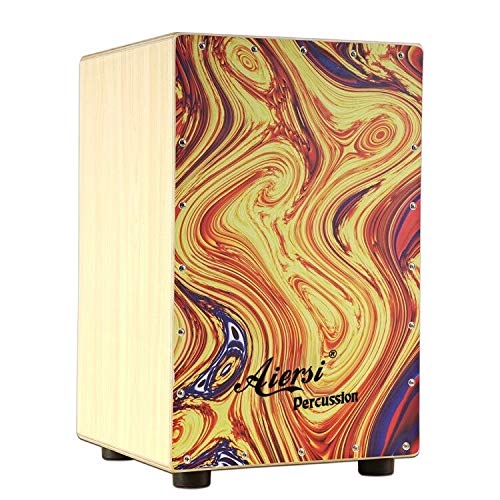 Colour Wood Hand Cajon Box Dru - Musical Instrument Band ulasan dan harga