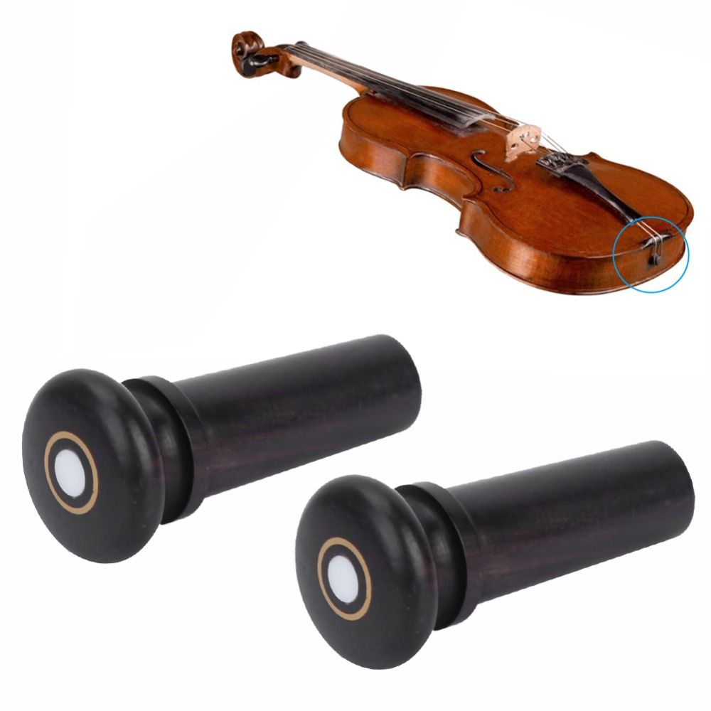 2PCS Ebony Violin Tail Endpin  - Musical Instrument Ending In A ulasan dan harga