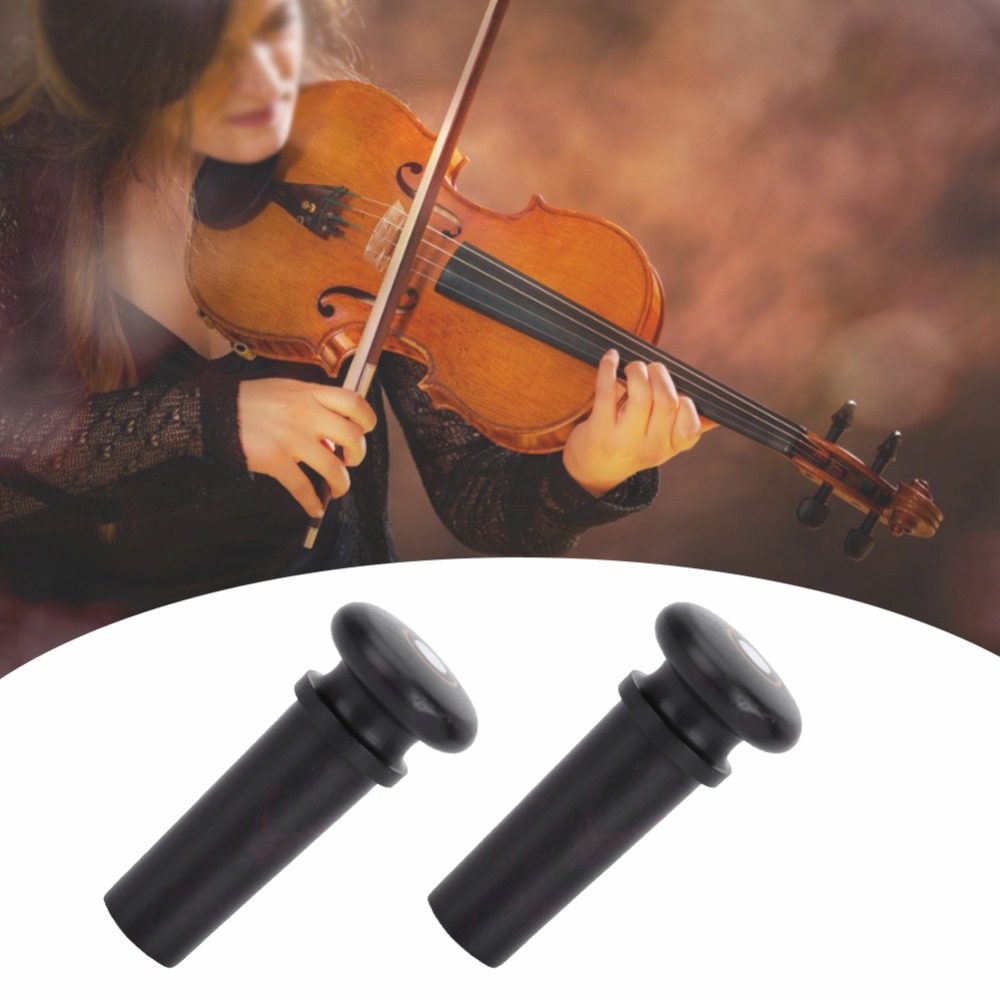 2PCS Ebony Violin Tail Endpin  - Musical Instrument Ending In A ulasan dan harga