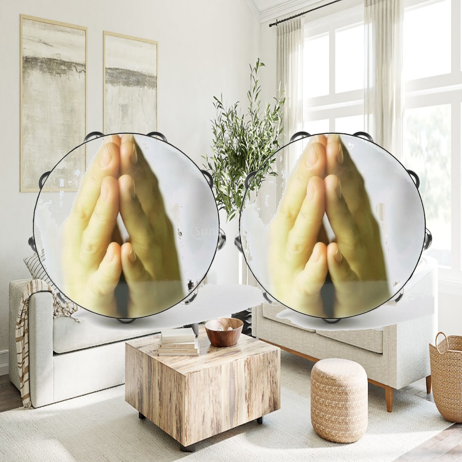 Kids Percussion Tambourine Sol - Tambourine Hand Drum ulasan dan harga